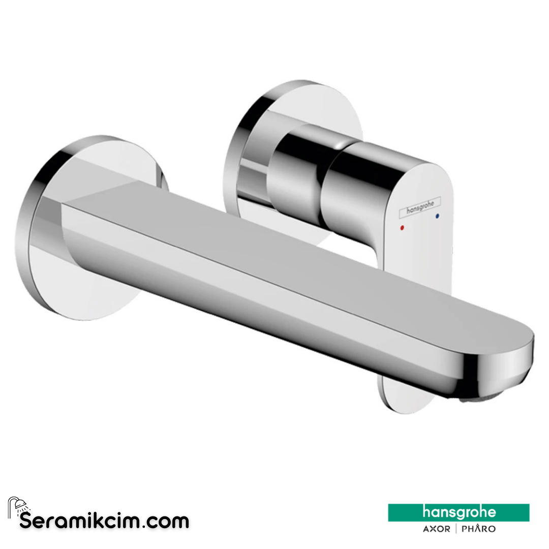 Hansgrohe Rebris E Eviye Bataryası S Tek Kollu Lavabo Bataryası Ankastre Duvara Monte 20,5 Cm Gaga İle 72528000 - 72528000