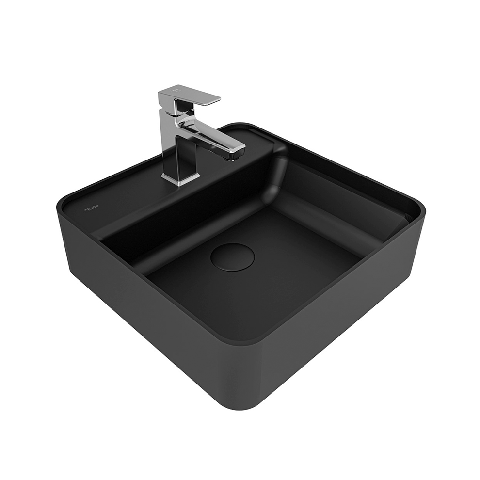 Kale Banyo Smartedge 45X45 Kare Lavabo Mat Siyah - 310200200017