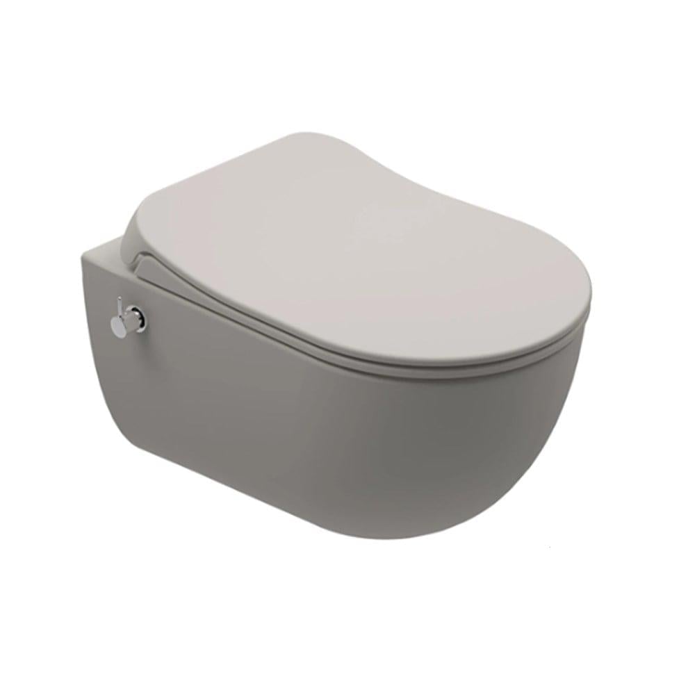 Kale Banyo Zero 2.0 Smart Asma Klozet Taharet Musluğu Entegre/Sıcak-Soğuk+Ultra Slim Smart Kapak Mat İnci - 310201100276