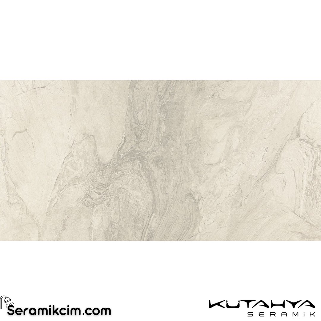 Kütahya Seramik 30x60 Atlantis Beyaz Parlak