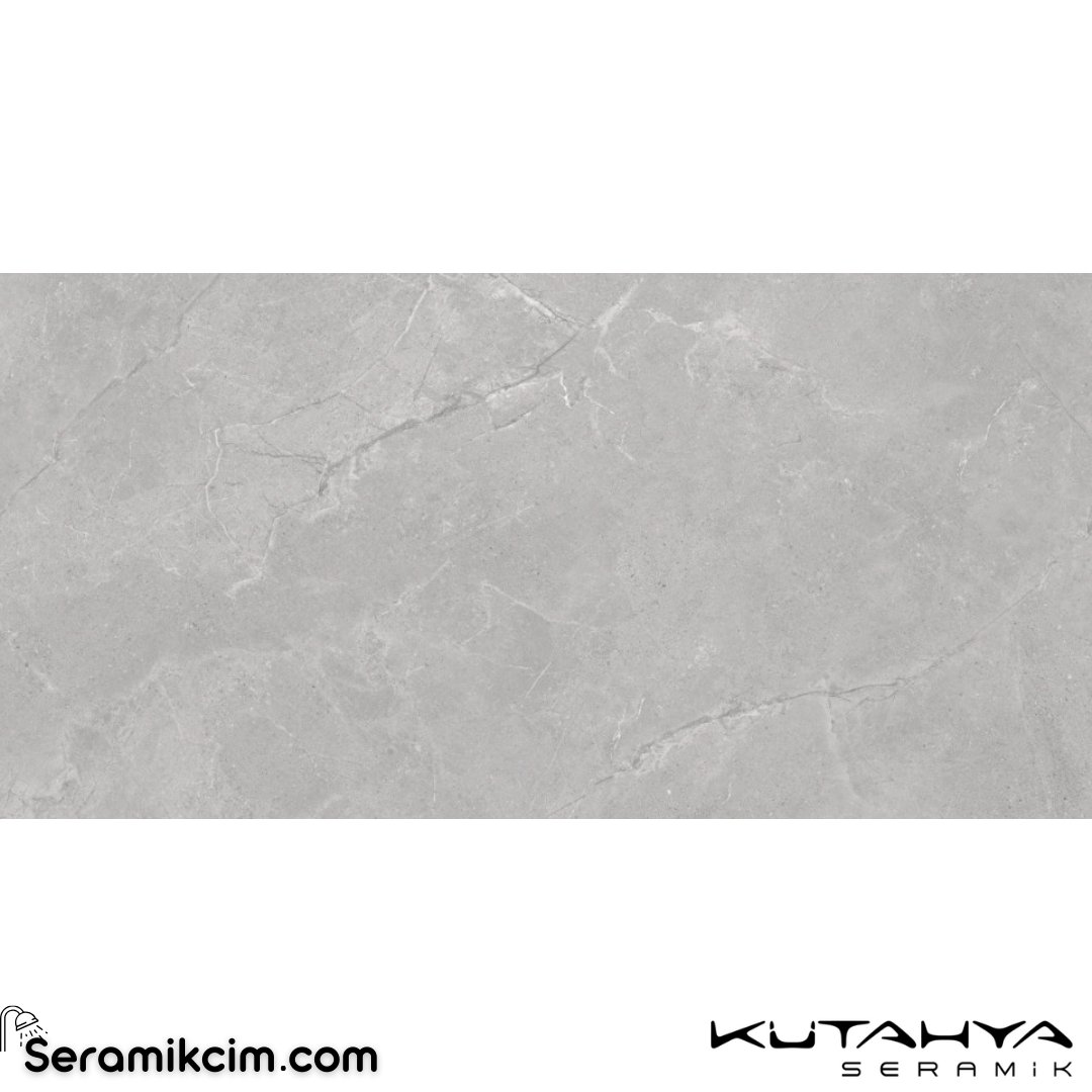 Kütahya Seramik 60x120 Alfa Açık Gri Rektifiye