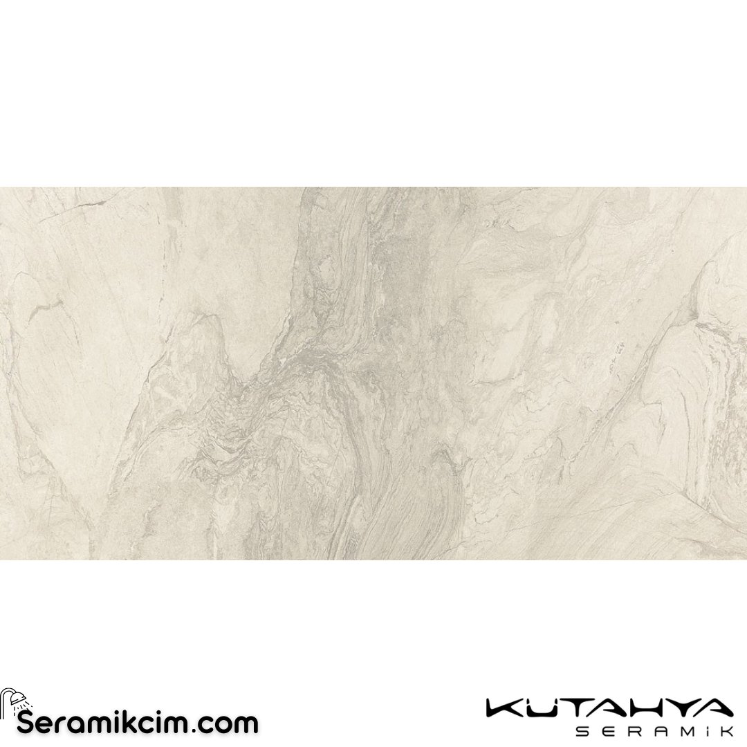 Kütahya Seramik 60x120 Atlantis Mat Beyaz Rektifiye