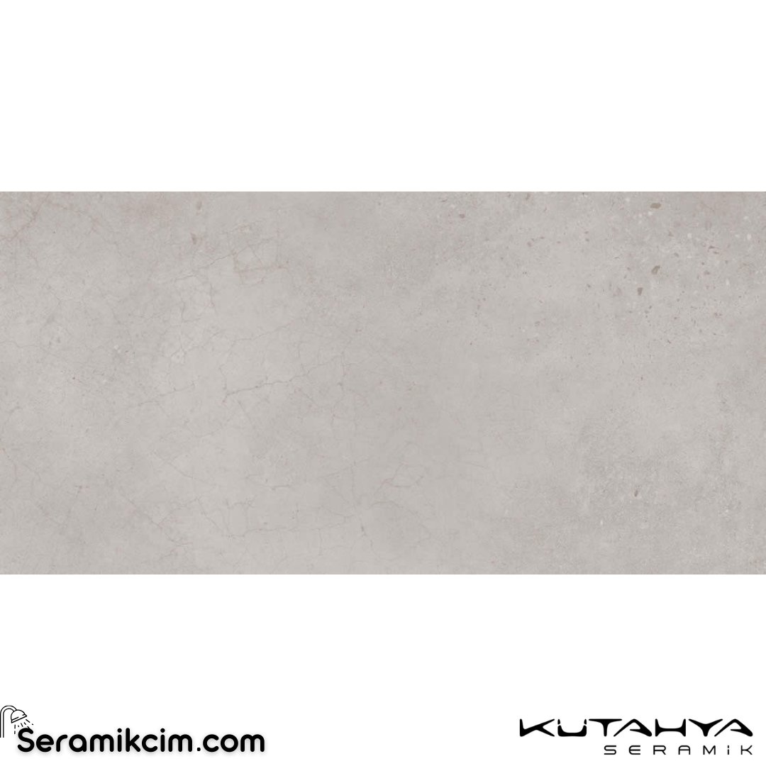Kütahya Seramik 60x120 Delta Açık Gri Rektifiye