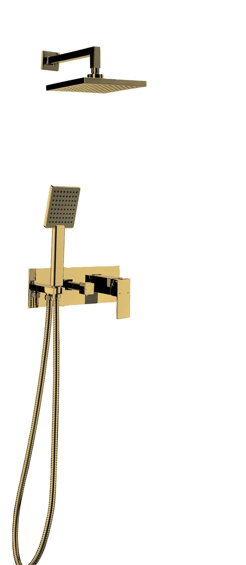 Newarc  Aqua Ankastre Banyo Bataryası Seti Altın 851141G