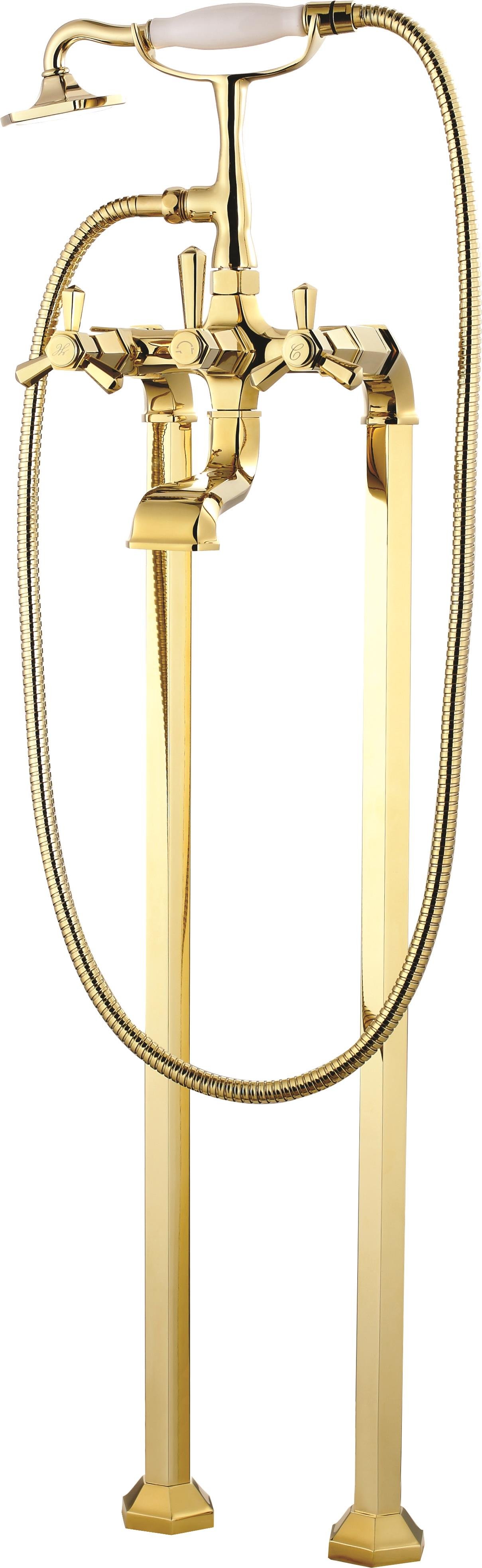 Newarc  Hexa Tabandan Banyo Bataryası Altın 104515
