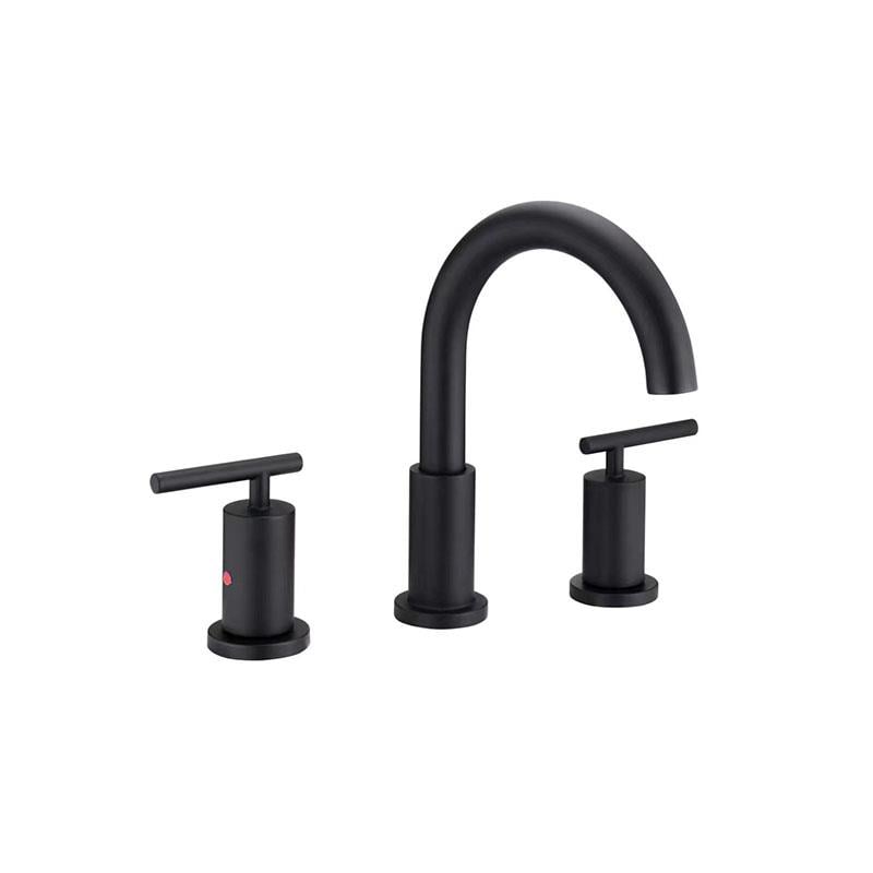 Newarc  Newart 3 Delikli Lavabo Bataryası Siyah 150561B