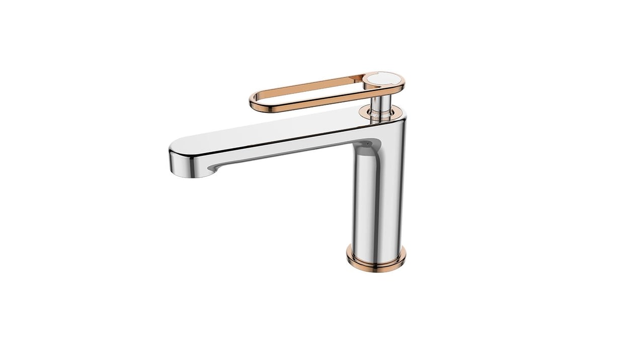 Newarc Zeta Lavabo Bataryas Krom/Parlak Bakır 671521