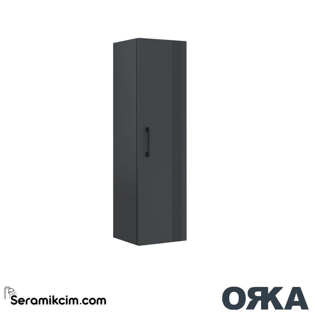 Orka Bari 40cm Boy Dolabı (Sağ-Sol) Mat Soft Lacivert - ORK.BYD1185