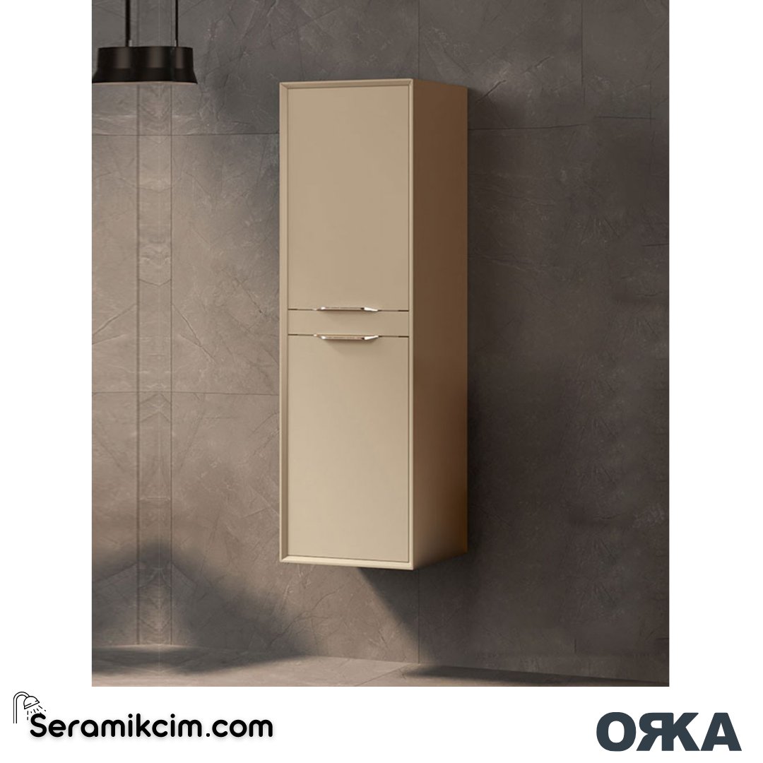 Orka Clay 40cm Boy Dolabı (Sağ-Sol) Sahra - ORK.BYD1098