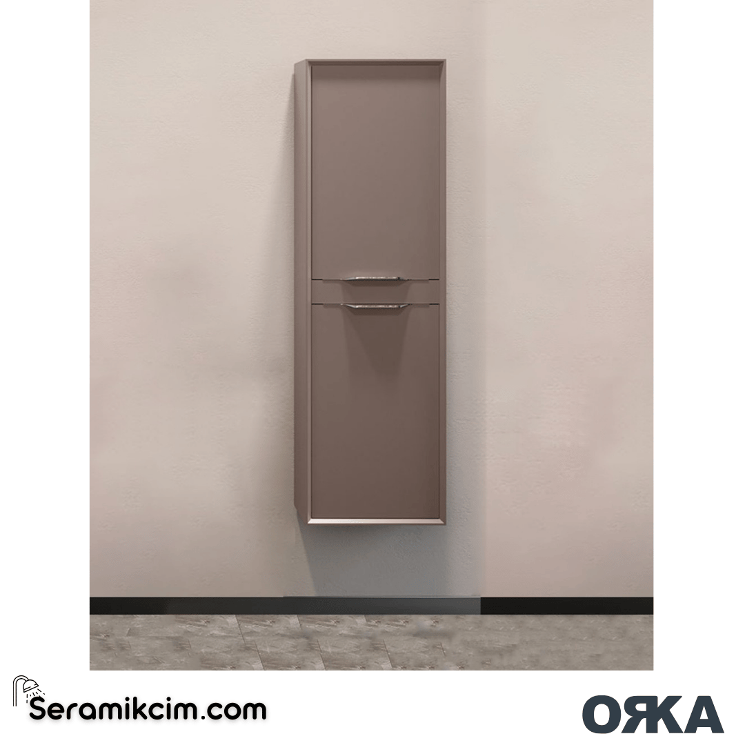 Orka Clay 40cm Boy Dolabı (Sağ-Sol) Toprak - ORK.BYD1099