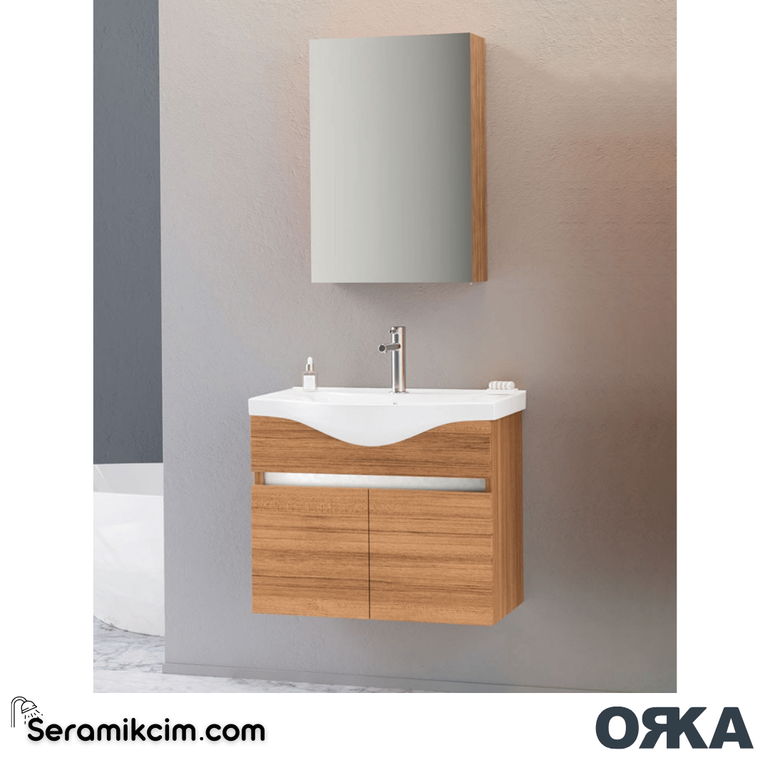 Orka Dinar 65cm Banyo Dolabı Set Morgana Kiraz - ORK05.65.04.TKM