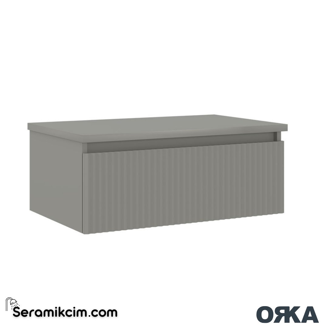 Orka Lentia 80cm Alt Yan Modül Konsol Mat Kaşmir - ORK.BYD1243