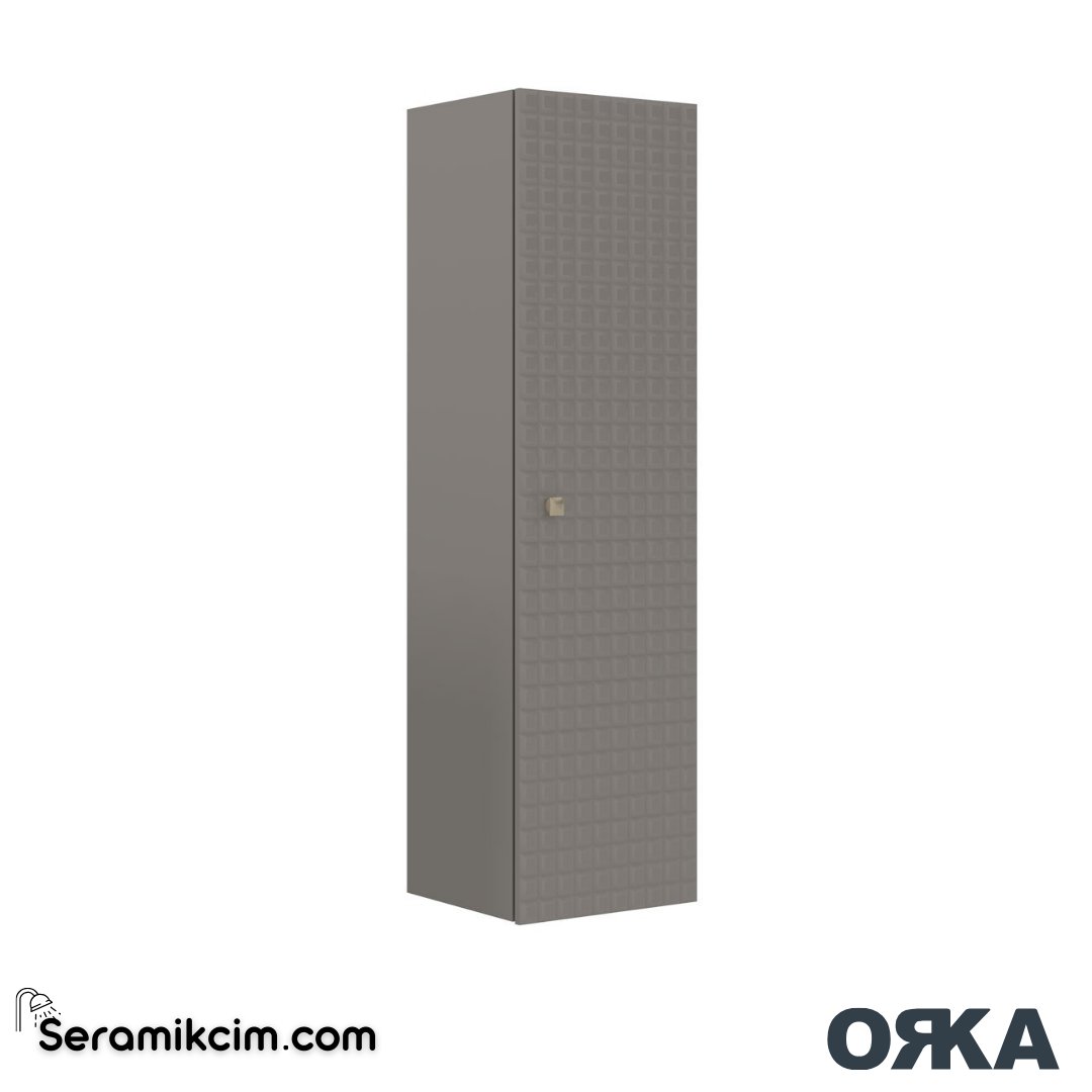 Orka Lipari 40cm Boy Dolabı (Sağ-Sol) Mat Vizon - ORK.BYD1079