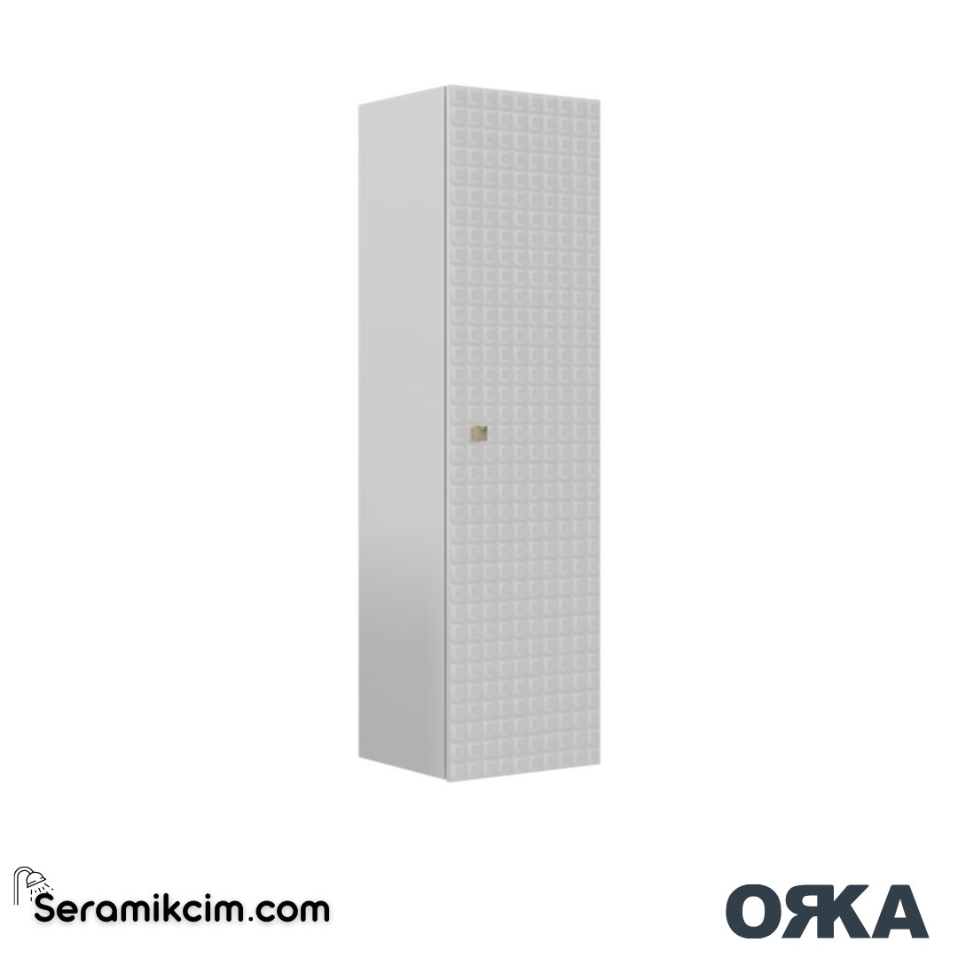 Orka Lipari 40cm Boy Dolabı (Sağ-Sol) Mat Beyaz - ORK.BYD1078