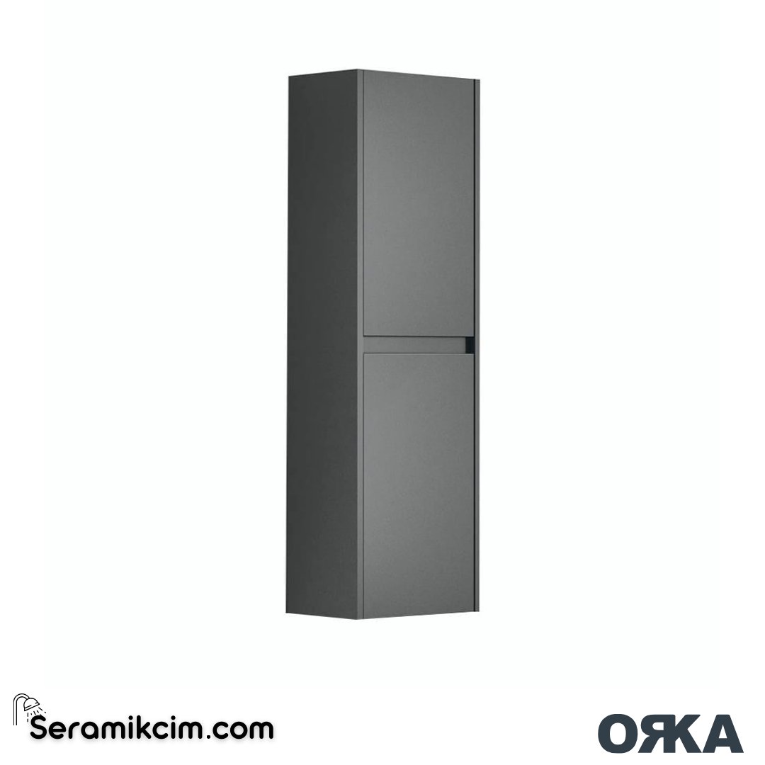 Orka Lisbon 40cm Boy Dolabı (Sağ-Sol) Mat Antrasit - ORK.BYD1119