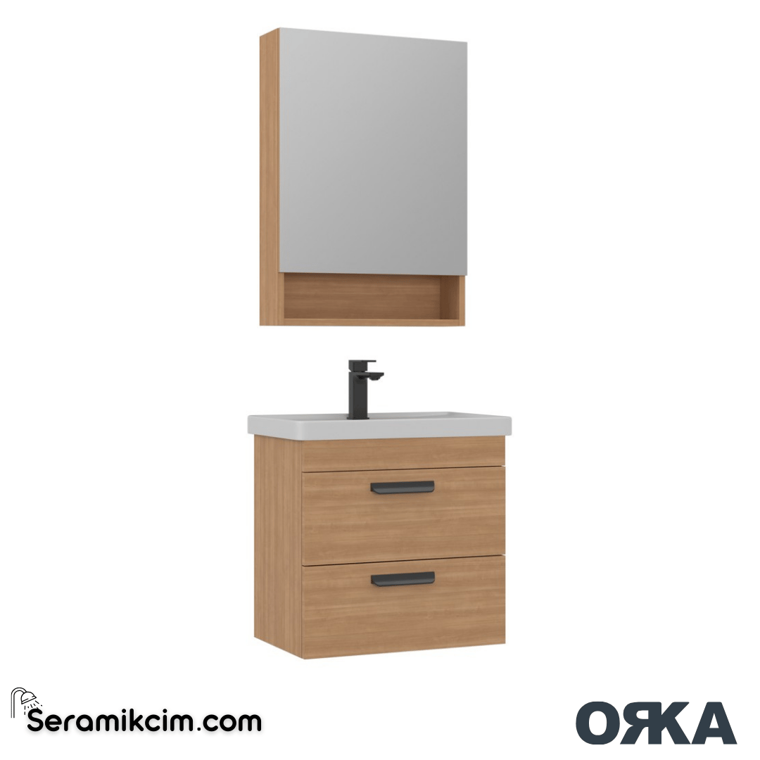 Orka Nova 60cm Banyo Dolabı Set Morgana Kiraz - ORK172.60.02.TKM