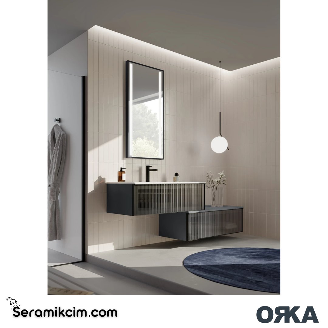 Orka Urban 100cm Alt Yan Modül Konsol Mat Antrasit - ORK.BYD1256