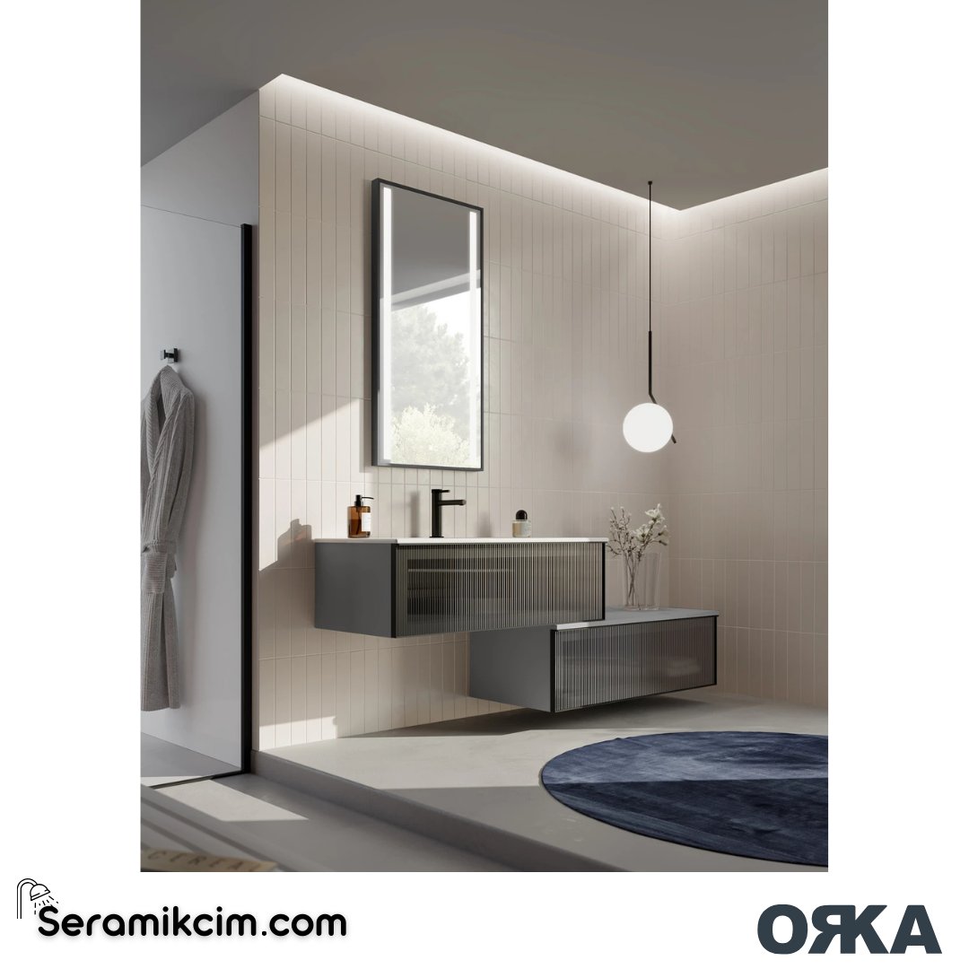 Orka Urban 80cm Alt Yan Modül Konsol Mat Gri - ORK.BYD1253