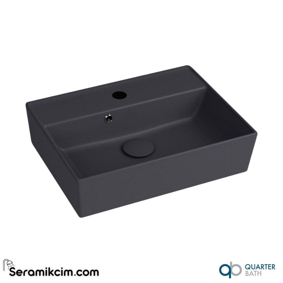 Quarter Bath 50cm Cross Line Çanak Lavabo Antrasit - 70CL23050.02.1.3.01