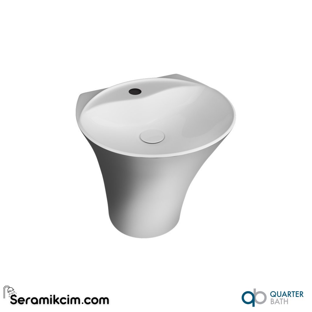 Quarter Bath Concorde Asma Monoblok Lavabo Platin - 70CO26001.21.1.3.01