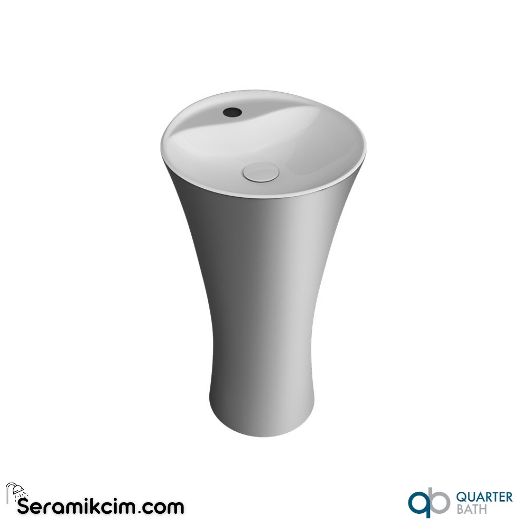 Quarter Bath Concorde Monoblok Lavabo Platin - 70CO26002.21.1.3.01