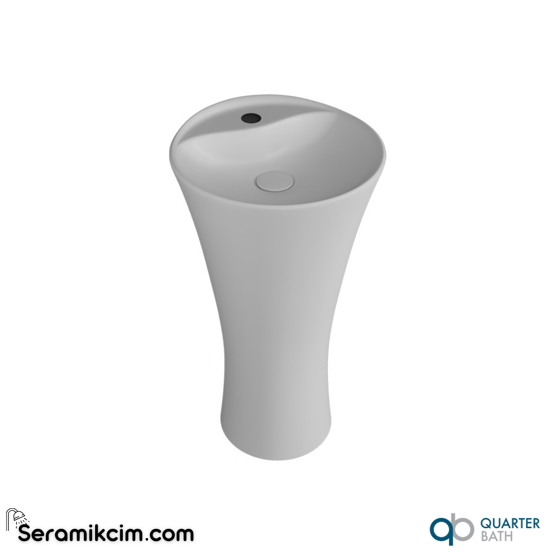 Quarter Bath Concorde Monoblok Lavabo Mat Beyaz - 70CO26002.06.1.3.01