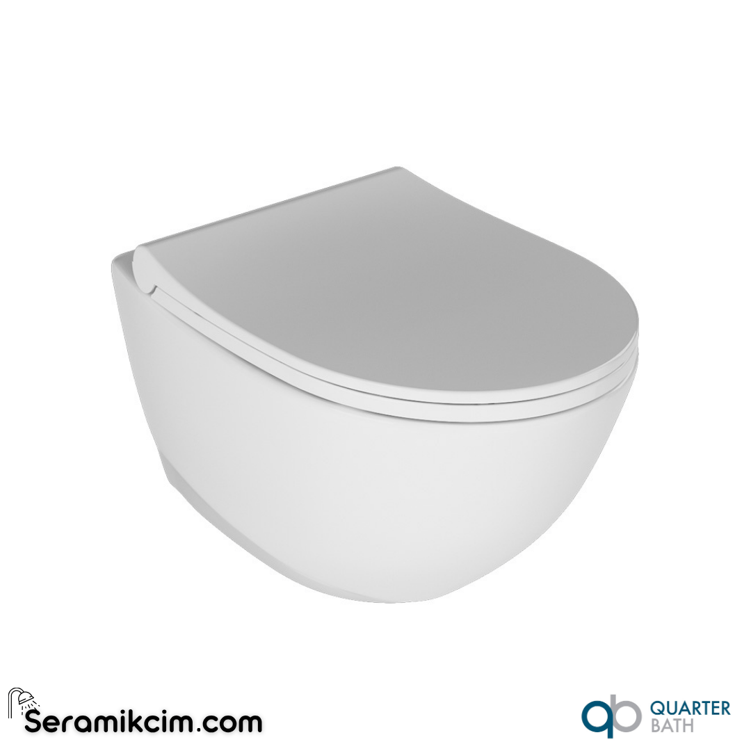Quarter Bath Concorde Rimless Asma Klozet Beyaz - 70CO03052