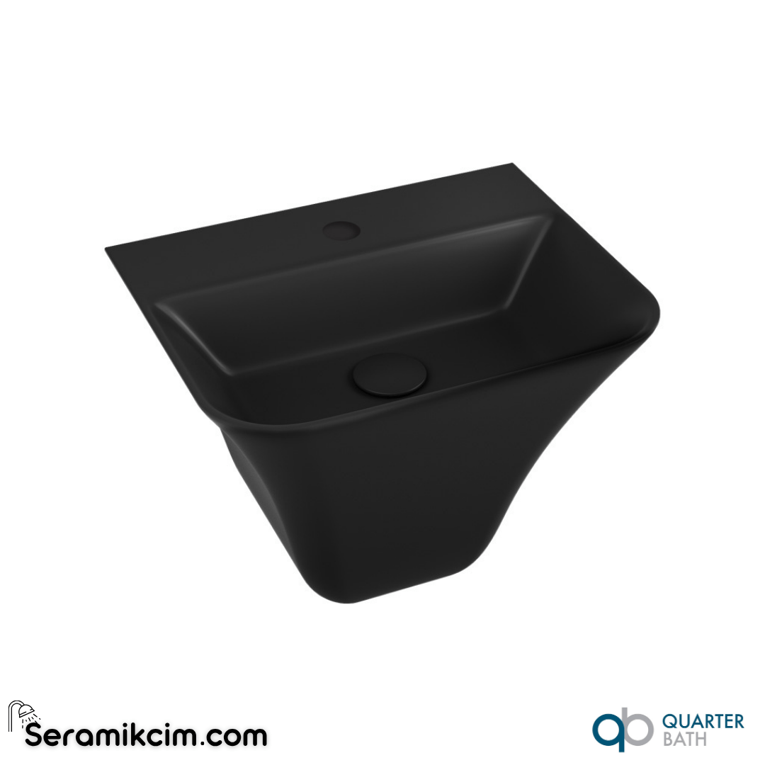 Quarter Bath Cross Grand Asma Monoblok Lavabo Mat Siyah - 70CG26001.01.1.3.01