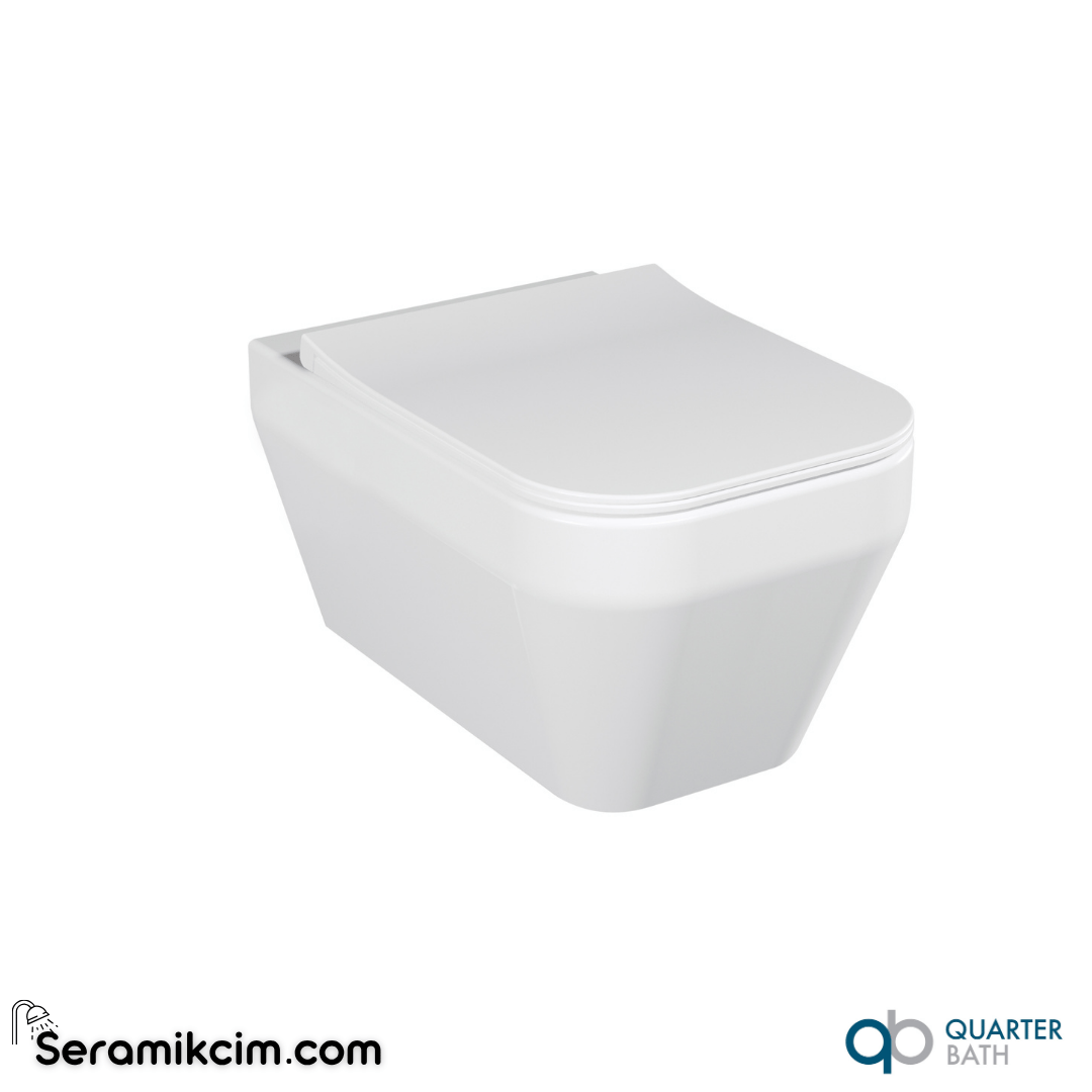 Quarter Bath Cross Grand Rimless Asma Klozet Beyaz - 70CG03052