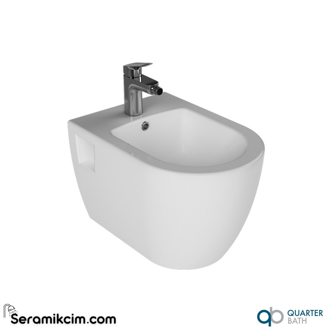 Quarter Bath Deep Asma Bide Açık Montaj Beyaz - 70DE12001