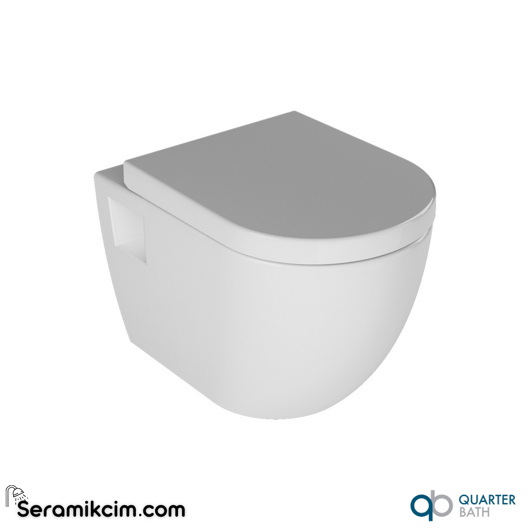 Quarter Bath Deep Asma Klozet Açık Montaj 52cm Beyaz - 70DE02001