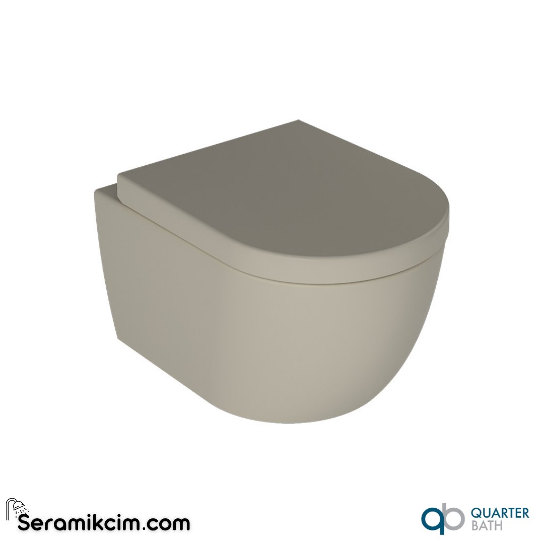 Quarter Bath Deep Rimless Asma Klozet 54cm Fildişi - 70DE03054.07.1.3.01
