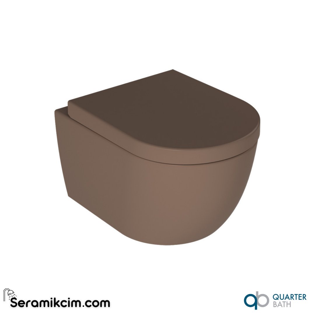 Quarter Bath Deep Rimless Asma Klozet 54cm Vizon - 70DE03054.04.1.3.01