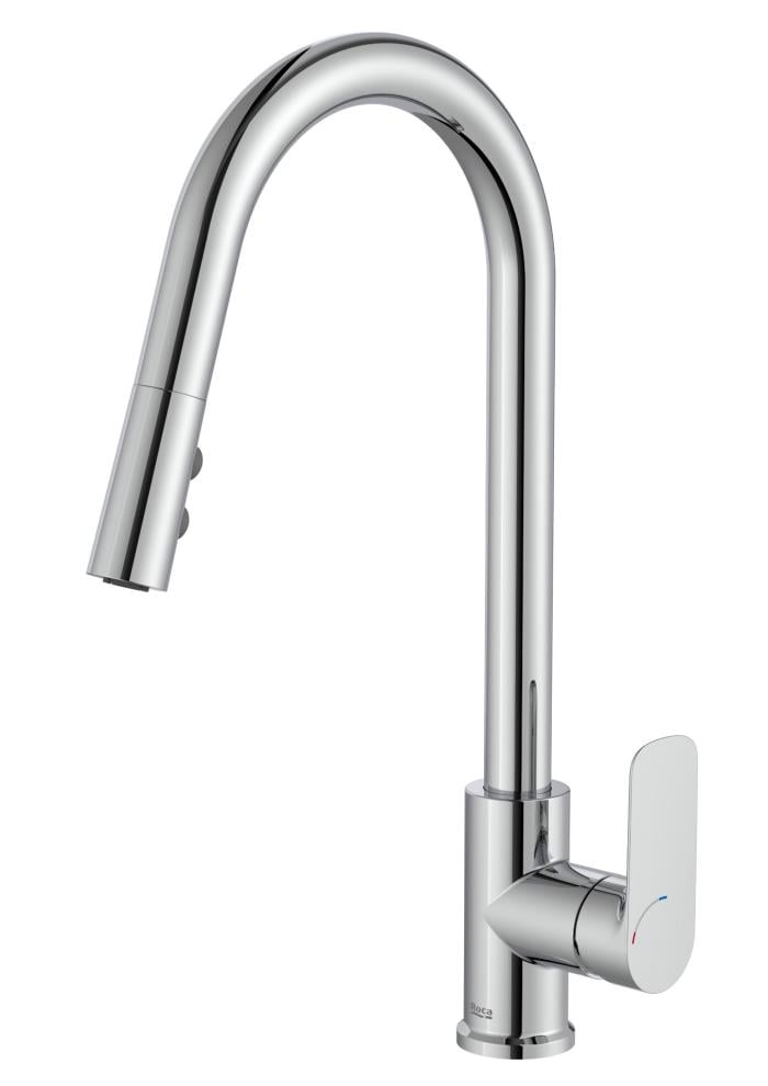 Roca Cala Döner Çıkış Uçlu Pull- Down Eviye Bataryası Krom, Cold Start A5A816EC00 - A5A816EC00