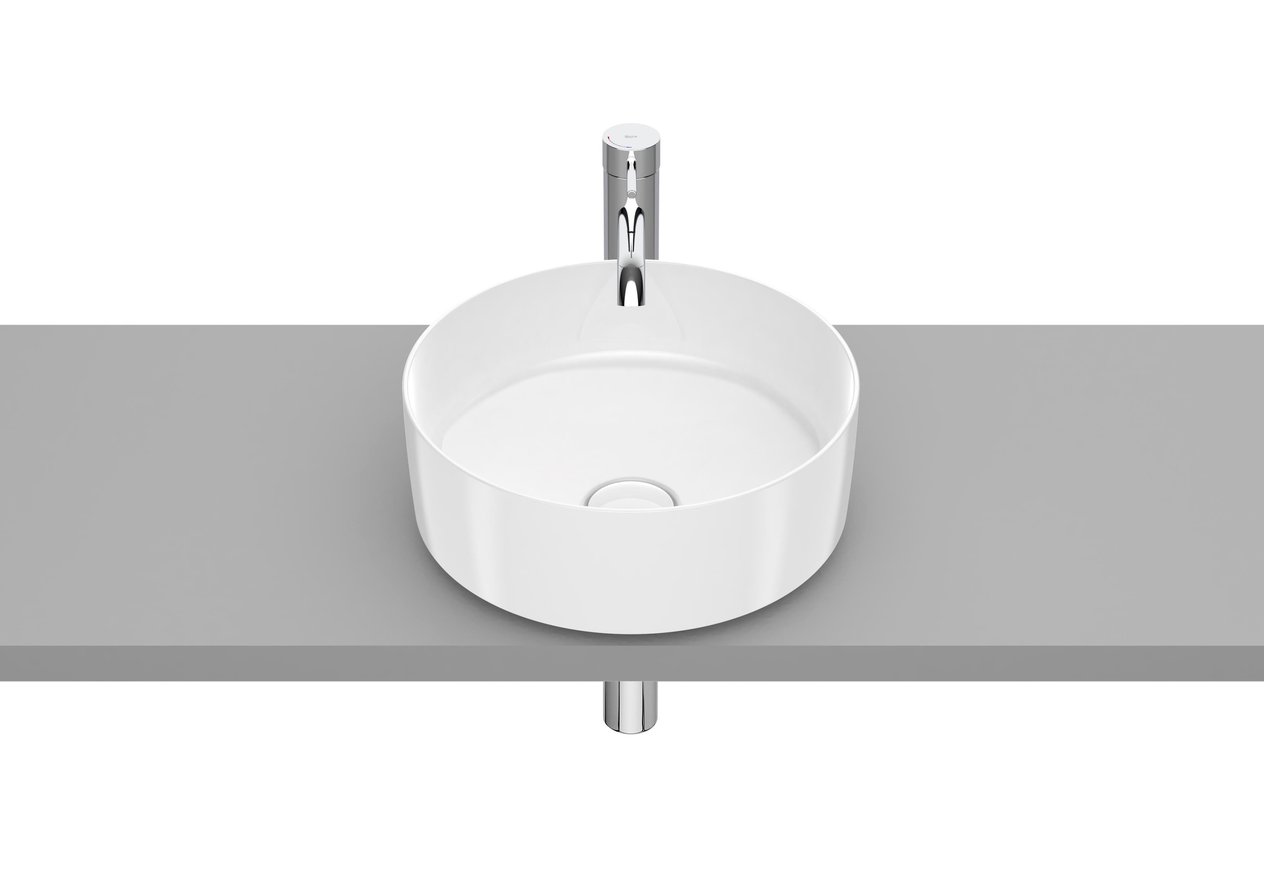 Roca Inspira Round FINECERAMIC® Tezgah Üstü Lavabo Beyaz ø 370 mm A327523000 - A327523000
