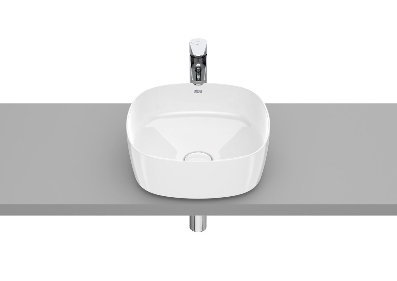 Roca Inspira Soft FINECERAMIC® Tezgah Üstü Lavabo Beyaz 370 x 370 mm A327502000 - A327502000