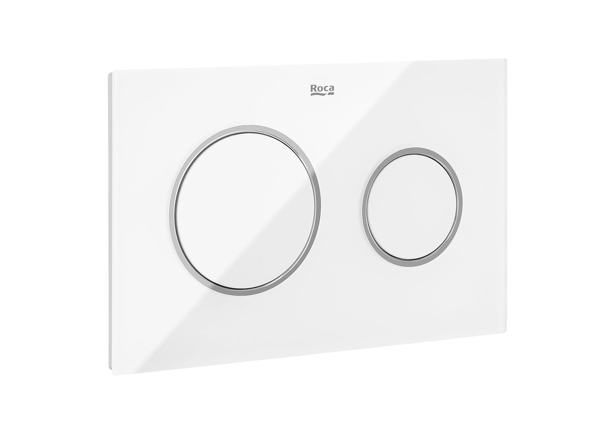 Roca PL10 Dual Kumanda Paneli, Cam Beyaz A890189309 - A890189309