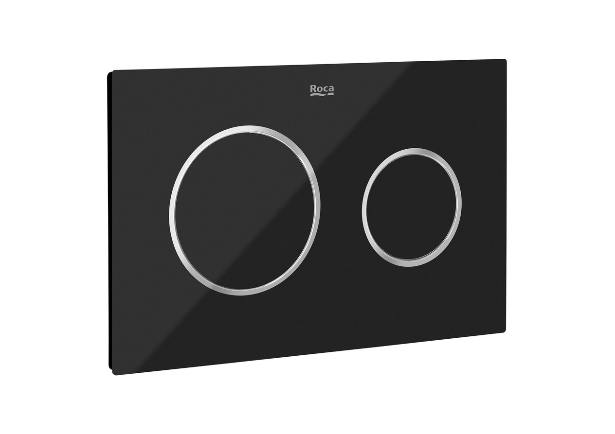 Roca PL10 Dual Kumanda Paneli, Cam Siyah A890189308 - A890189308