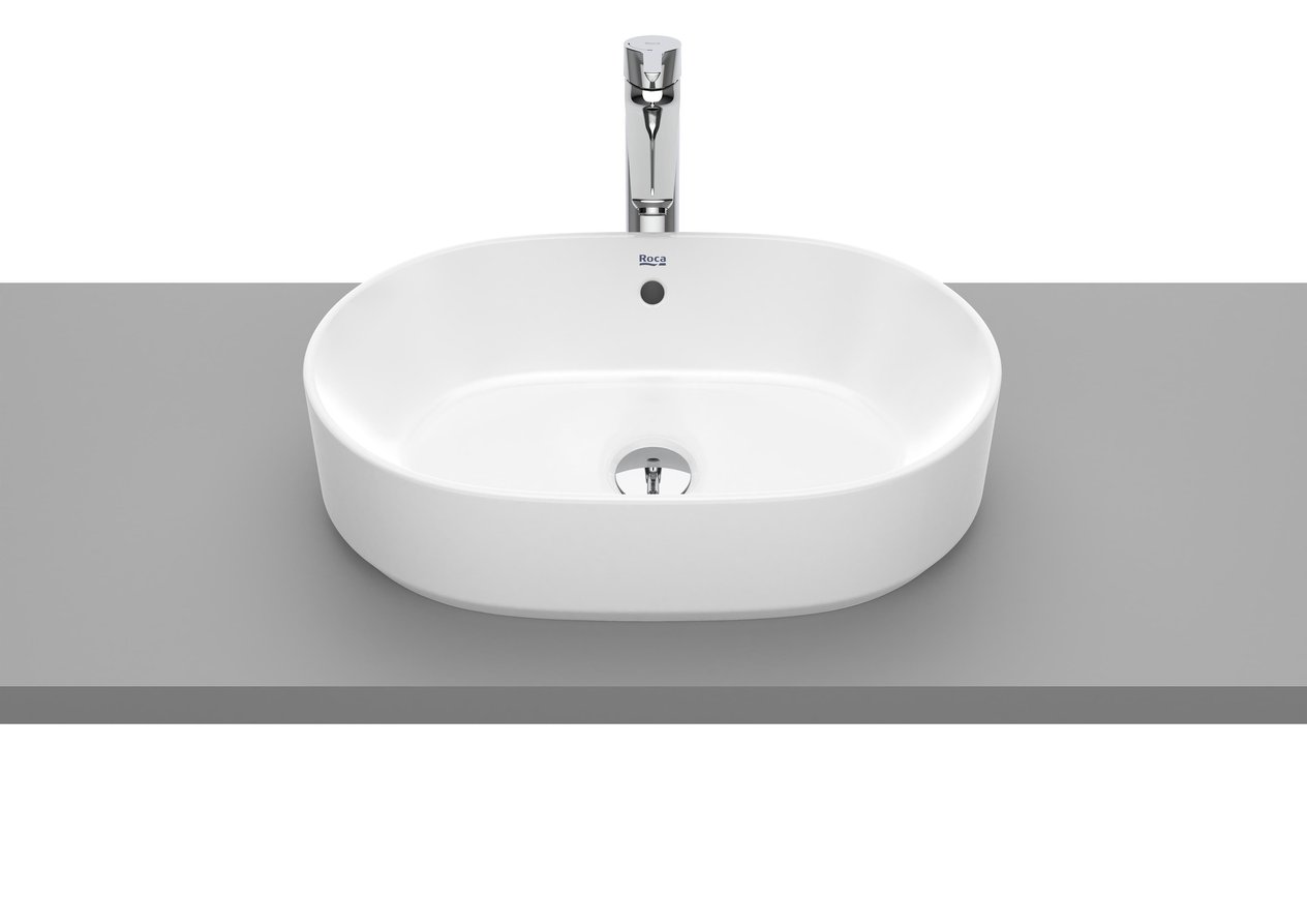 Roca The Gap Round Tezgah Üstü Lavabo Beyaz 550 x 390 mm A3270Y1000 - A3270Y1000