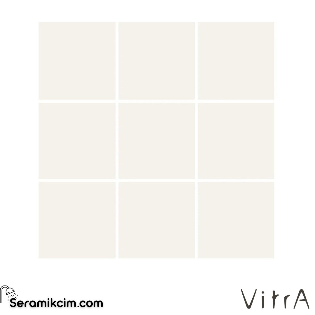 Vitra 10X10 Uni Super Beyaz Mat R10B (Nf) Nr