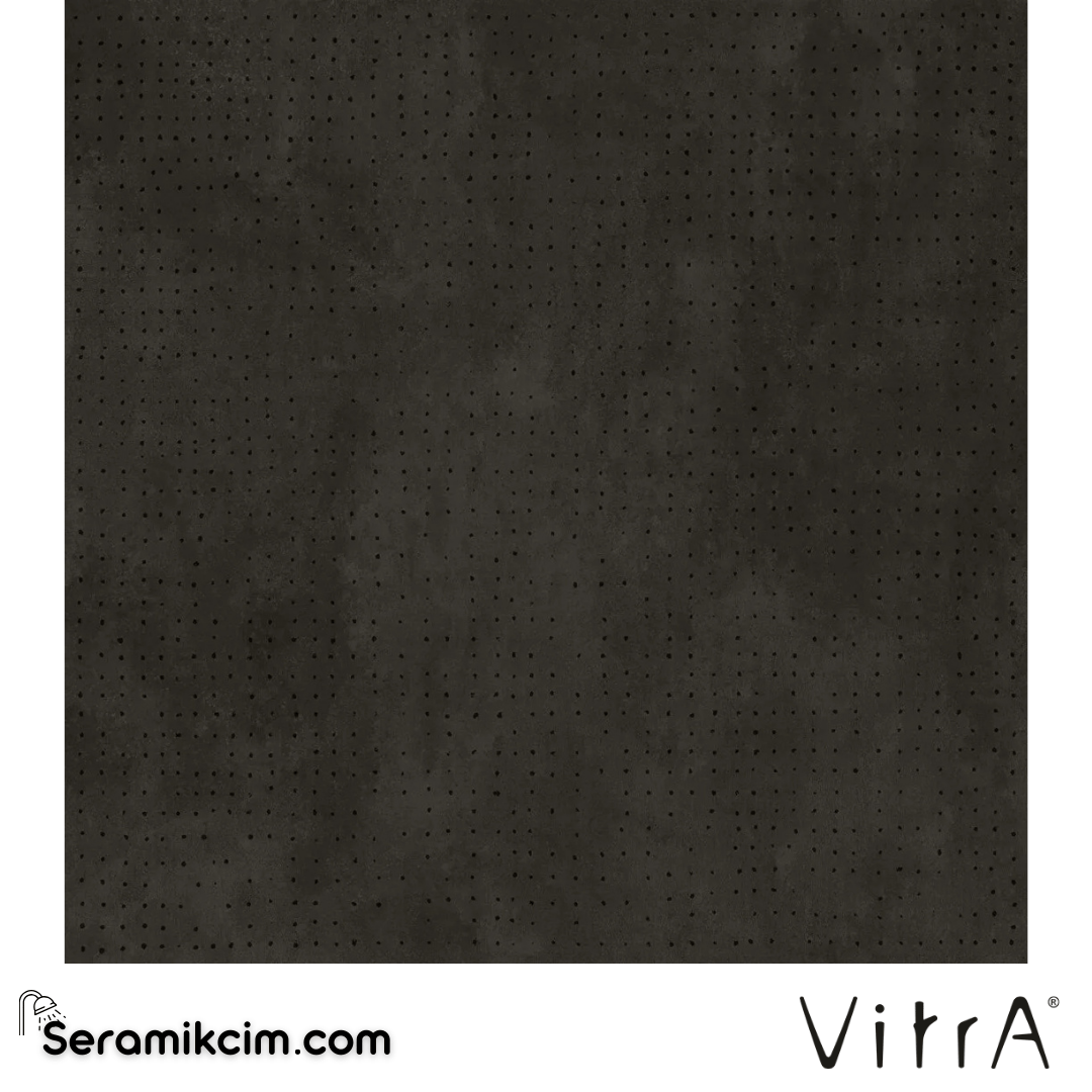 VitrA 120X120 Cemental Siyah Nokta Dekor R10B 7R K953473R0001VTS0 - K953473R0001VTS0