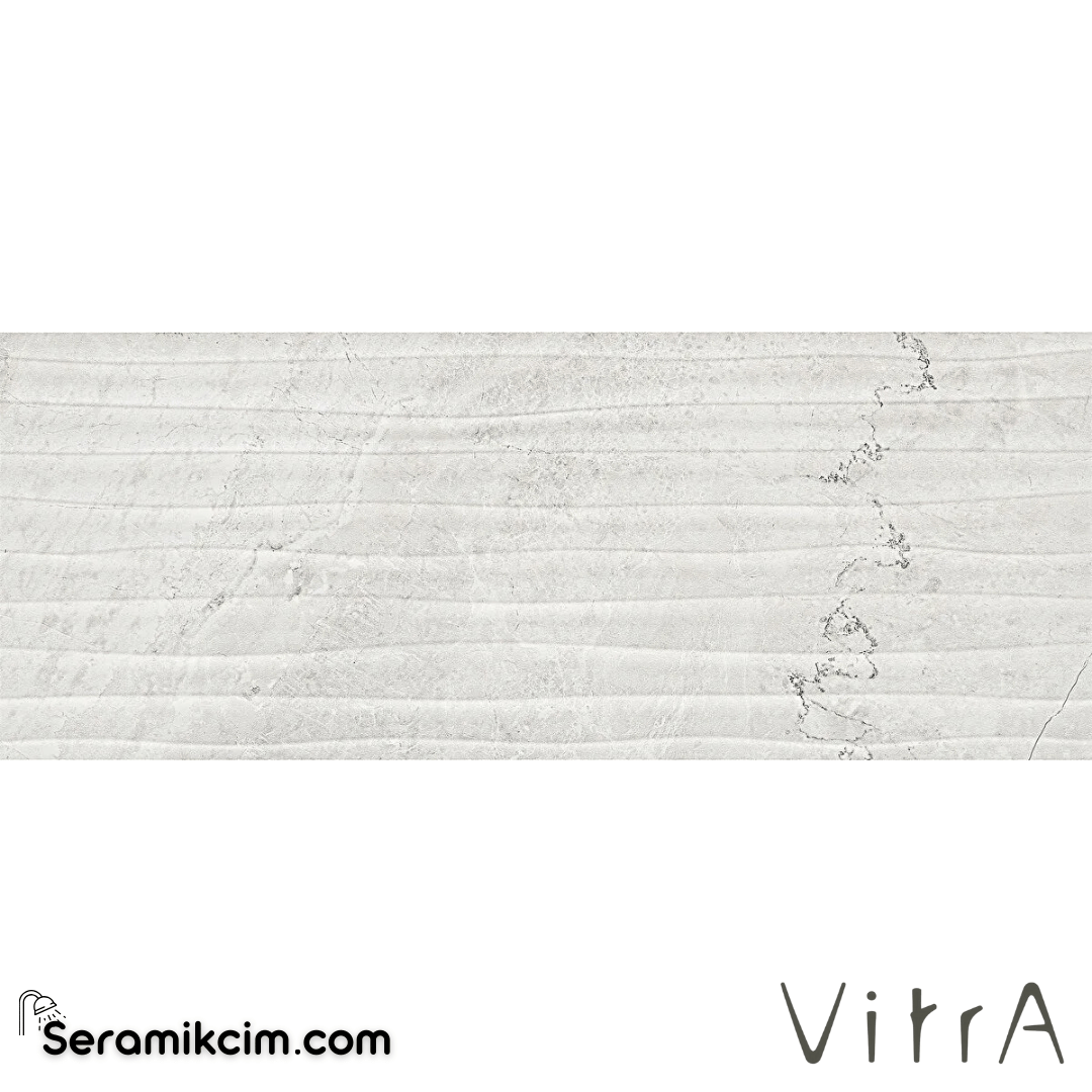 Vitra 30X60D Versus Wave Dekor Beyaz Parlak K94128000001VTE0 - K94128000001VTE0