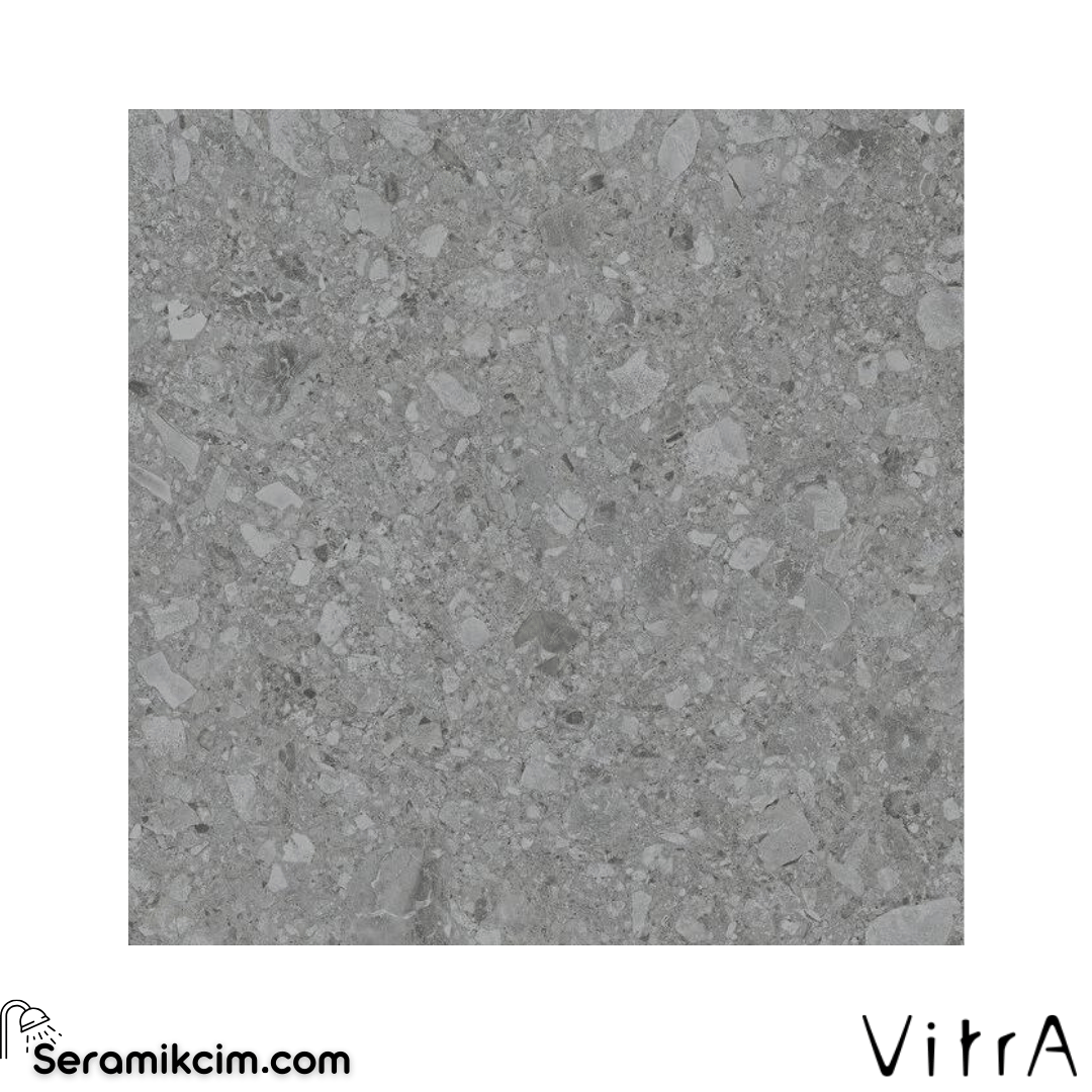 Vitra 60X60 Ceppostone Koyu Gri Mat R9 7R