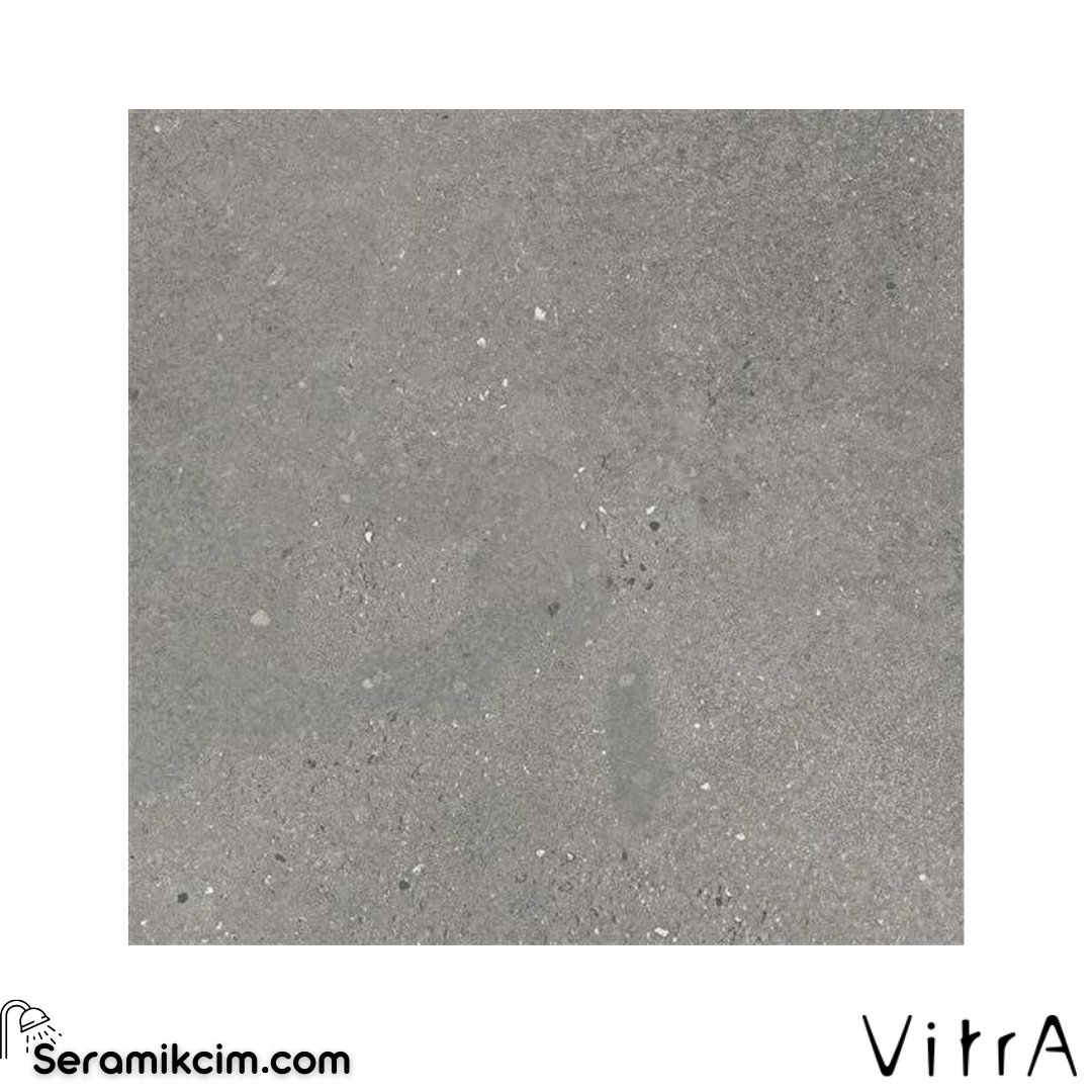 Vitra 60X60 Flakestone Koyu Gri Mat R10B 7R