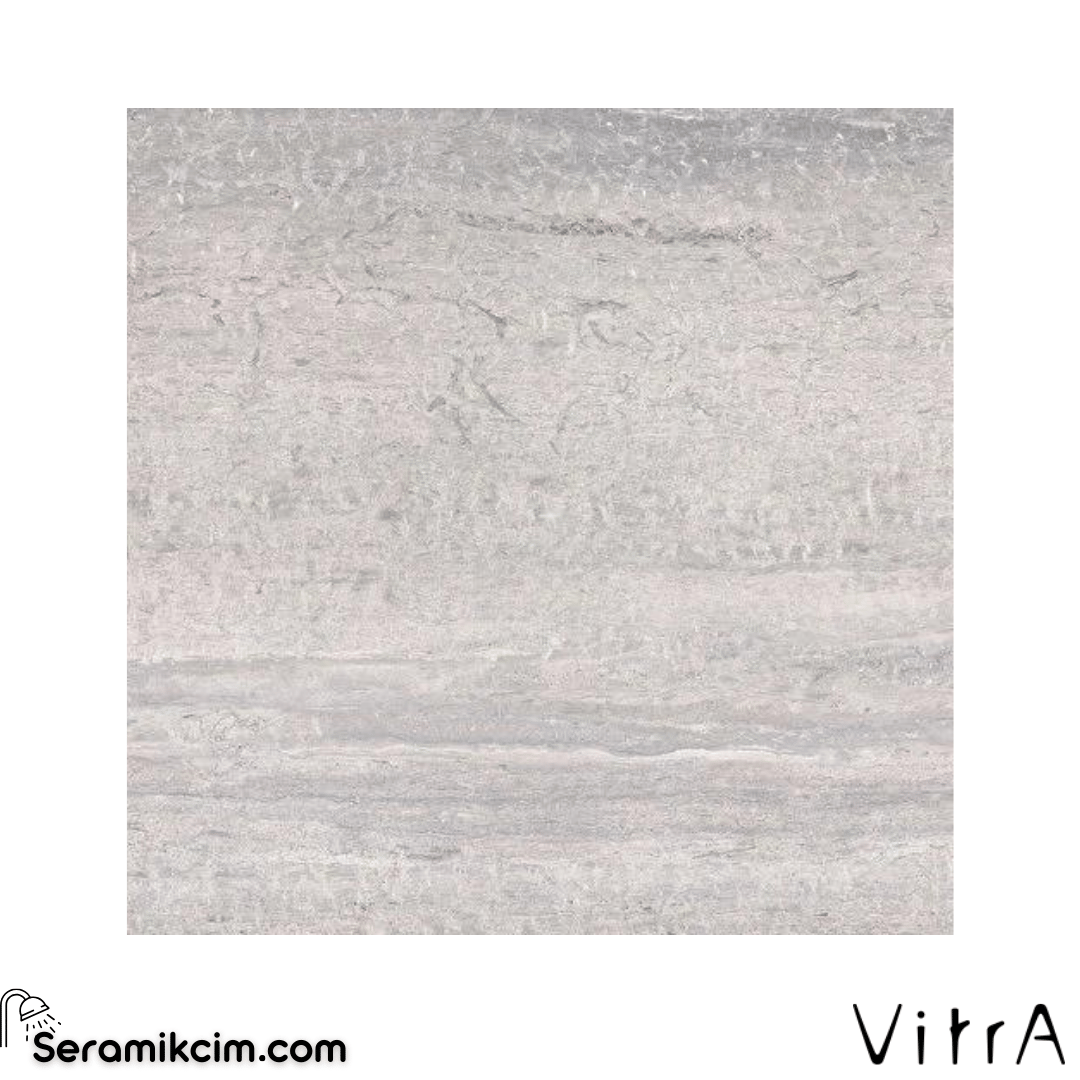 Vitra 60X60 Urban Travertino Açık Gri Mat R10A 7R