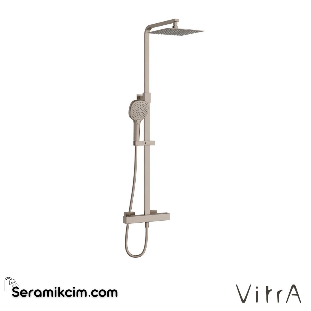 Vitra Aquaheat Bliss S 230 Duş Sistemi, Fırçalı Nikel - A4720234