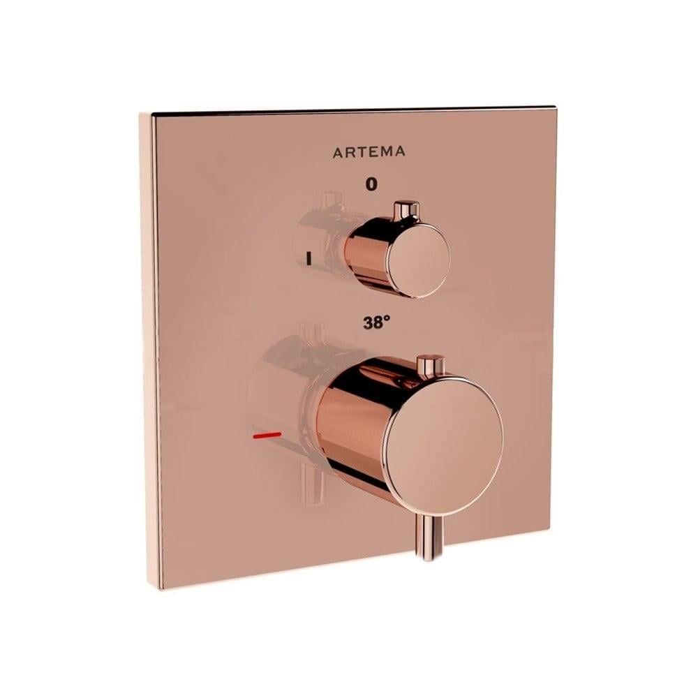 Vitra Aquaheat Square Ankastre Termostatik Duş Bataryası (V-Box Sıva Üstü Grubu), Bakır - A4266926