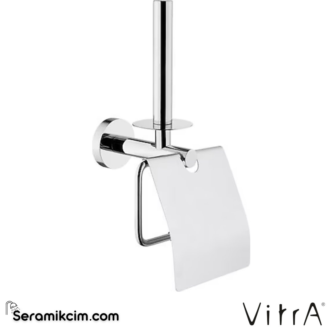 VitrA Arkitekta Yedekli Tuvalet Kağıtlığı (kapaklı, yedekli) A44968 - A44968