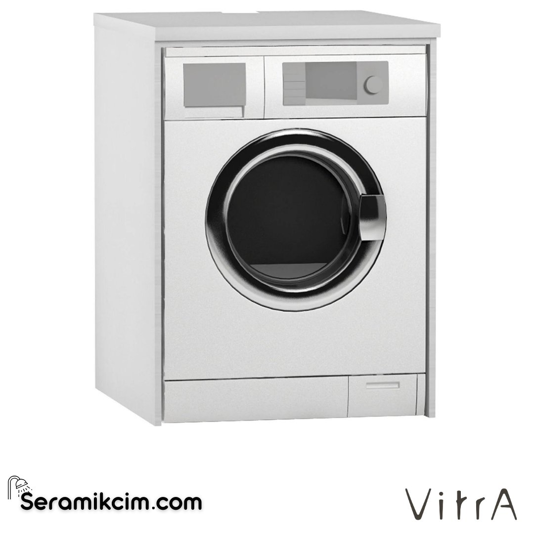 Vitra Çamaşır Makinesi Paneli, U-Oyuklu, Parlak Beyaz - 63472