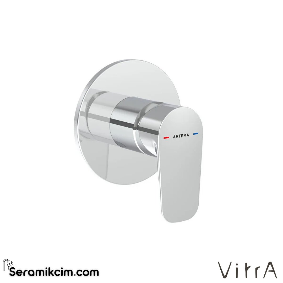 VitrA Flow Soft Ankastre Duş Bataryası (sıva üstü grubu) Krom A43288 - A43288
